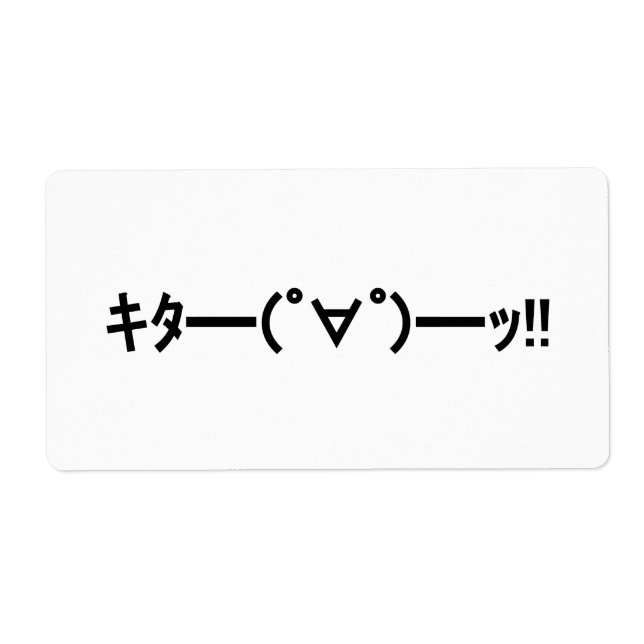 KITA!! Emoticon キタ━━━(゜∀゜)━━━ッ!! Japanese Kaomoji (Front)