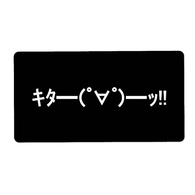 KITA!! Emoticon キタ━━━(゜∀゜)━━━ッ!! Japanese Kaomoji (Front)