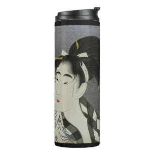 Kitagawa Utamaro’s Ase O Fuku Onna art tumbler