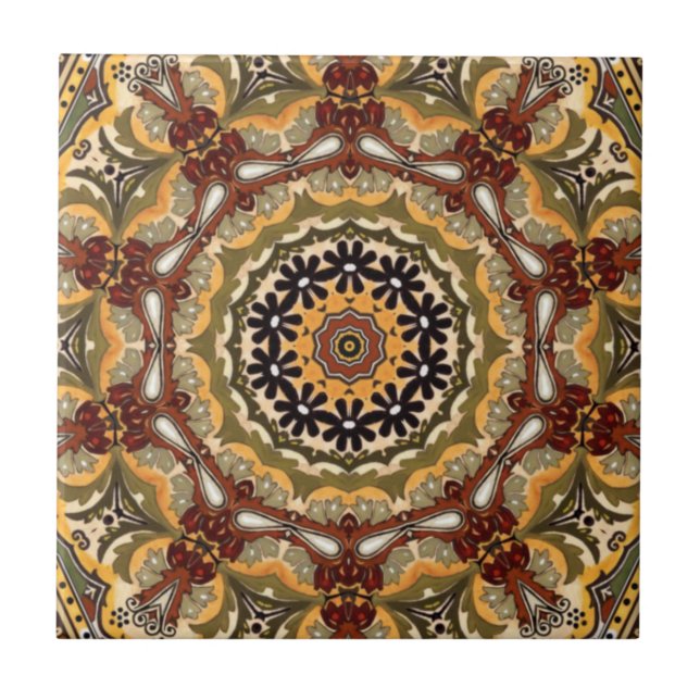 Kitchen ~ Backsplash Accent Tile ~ Tuscan Colours  (Front)