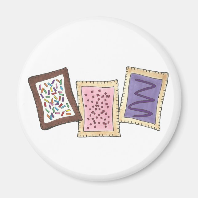 Kitchen Bakery Breakfast Toaster Pastry Pastries Magnet (Front)