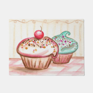Kitchen Bakery Cupcake Rug Doormat