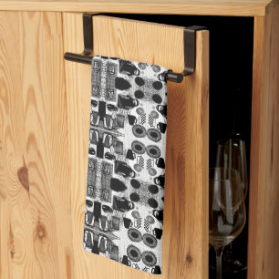 Kitchen Black and white Tea Towel