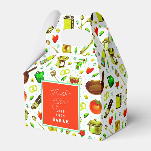 Kitchen Bridal Shower Favour Box (Front Side)