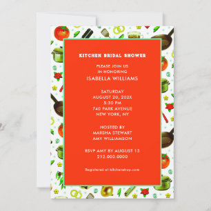 Kitchen Bridal Shower Invitation