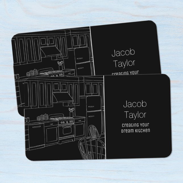 Kitchen Cabinets Business Card (Kitchen Cabinets Visiting Cards)