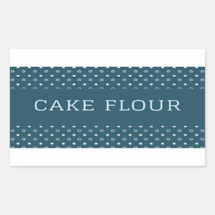 Kitchen canister label flour container sticker