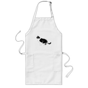 Kitchen Cat, Ink Calm Long Apron