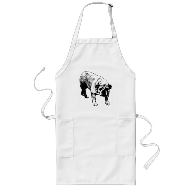 Kitchen Cheer Bulldog Apron (Front)