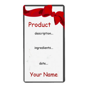 Kitchen Chef Food Gift Label
