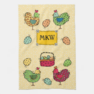 Kitchen Chicks Tea Towel