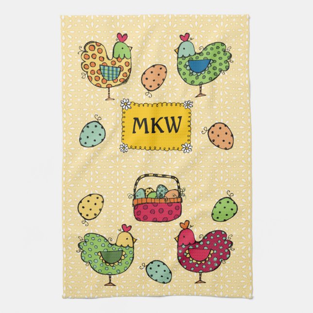 Kitchen Chicks Tea Towel (Vertical)