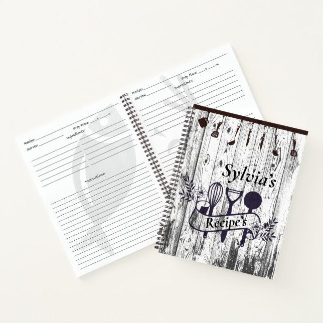 Kitchen Chronicles: A Rustic Recipe  Notebook (Inside)