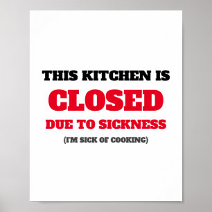 Kitchen Closed poster