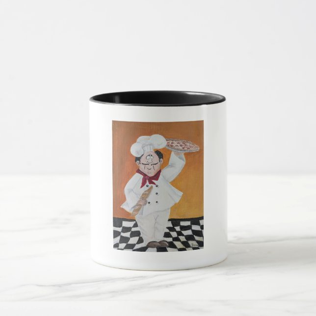 Kitchen coffee mug fat little chef design (Center)