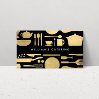 Kitchen Collage Faux Gold/Black
