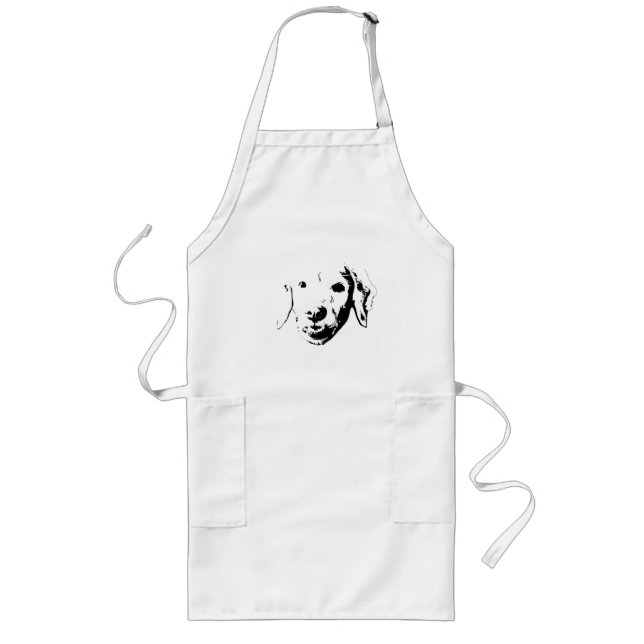 Kitchen Comic Pup Long Apron (Front)