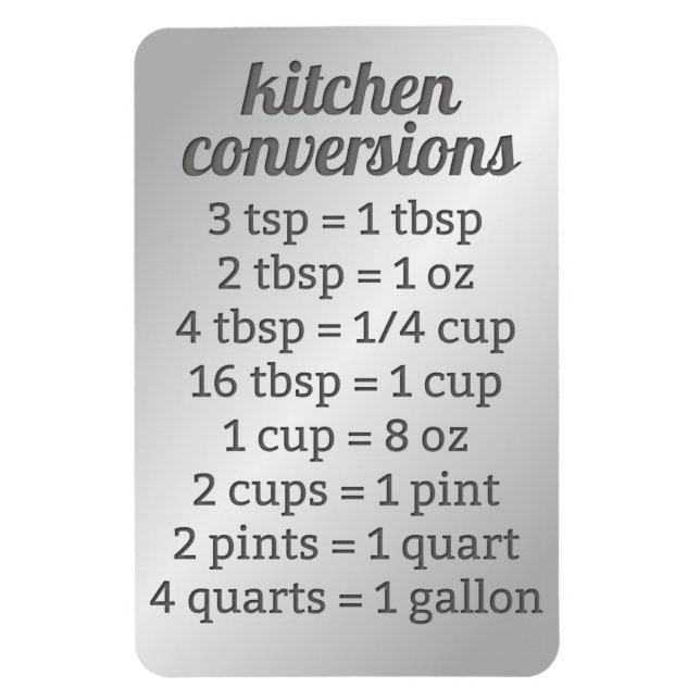 Kitchen Conversion | Faux Stainless Magnet (Vertical)