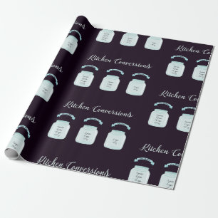 Kitchen Conversions Useful Recipe Measurements  Wrapping Paper
