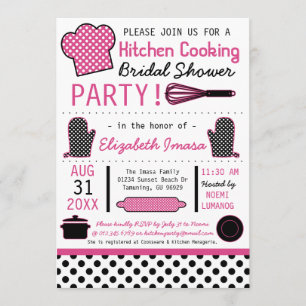 Kitchen Cooking Bridal Shower Party Invitation