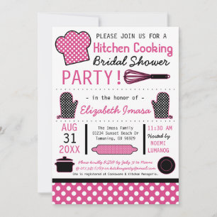Kitchen Cooking Bridal Shower Party Invitation