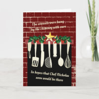 Kitchen cooking utensils funny culinary Christmas