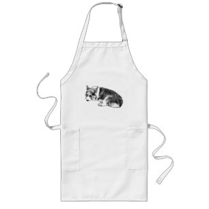 Kitchen Corgi, Gentle Watch Long Apron