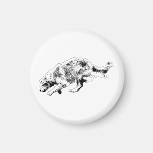 Kitchen Corner, Golden Outline Magnet