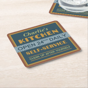 Kitchen – custom name – coasters