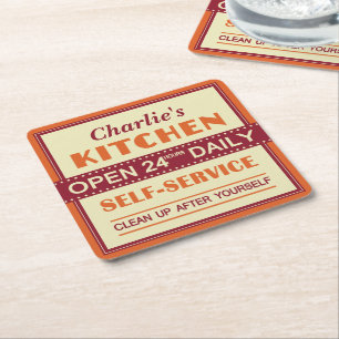 Kitchen – custom name – coasters