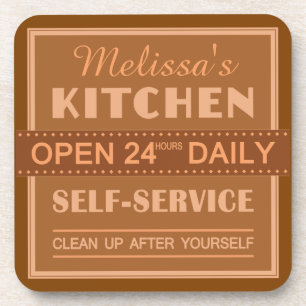 Kitchen – custom name – coasters