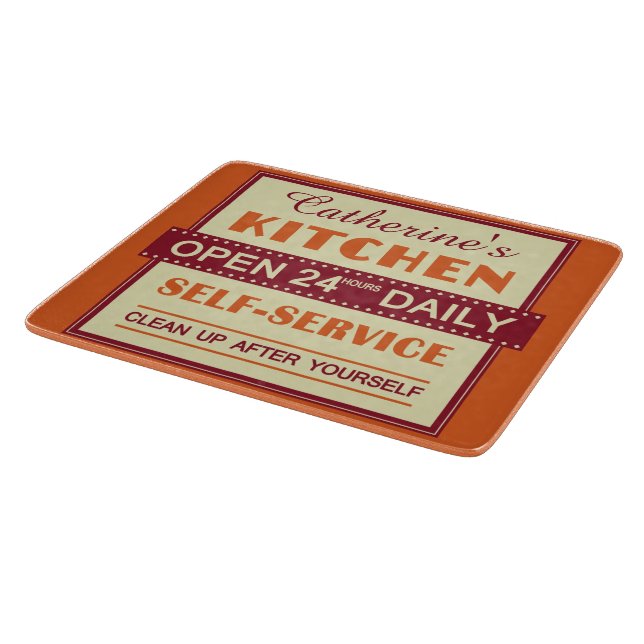 Kitchen – custom name – cutting boards (Corner)