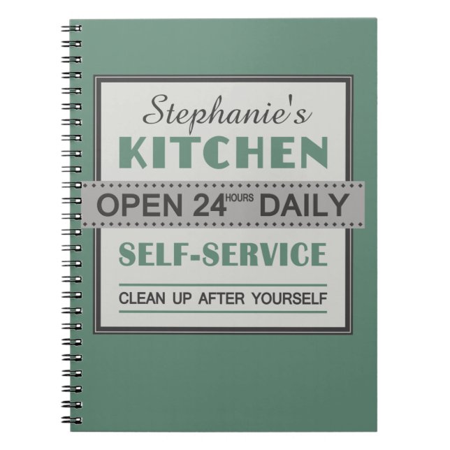 Kitchen – custom name – notebook (Front)