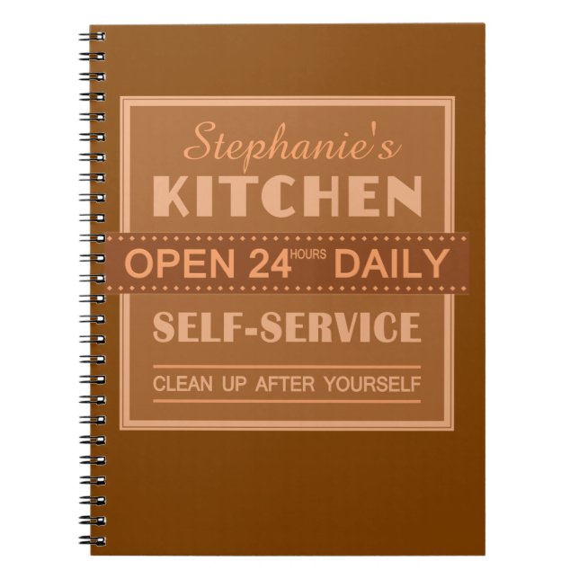 Kitchen – custom name – notebook (Front)