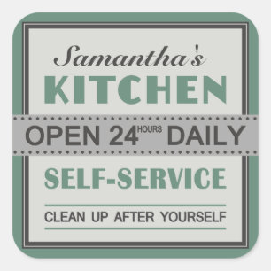 Kitchen – custom name – stickers