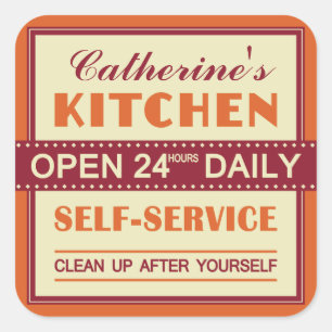 Kitchen – custom name – stickers