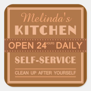 Kitchen – custom name – stickers