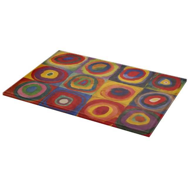 Kitchen Cutting Board with Kandinsky's Squares  (Corner)