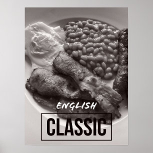 Kitchen Decor - Classic English Breakfast Poster