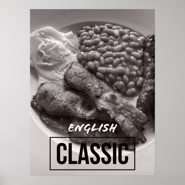 Kitchen Decor - Classic English Breakfast Poster (Front)