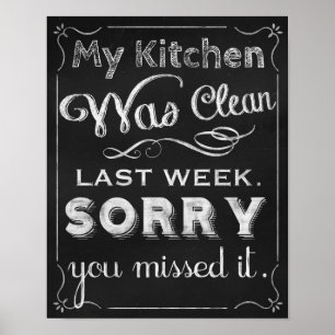 Kitchen decor prints, Chalkboard art chalk board