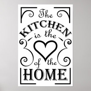 Kitchen design quote poster