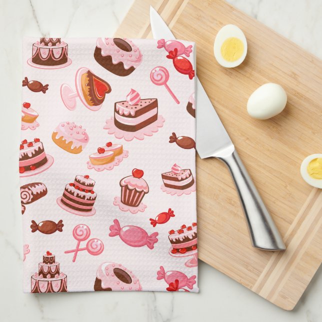 Kitchen Desserts Sweets Towels (Quarter Fold)