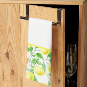 Kitchen Dish Towel-Lemons Tea Towel