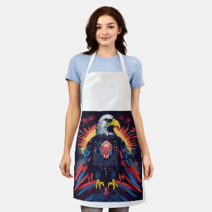 Kitchen eagle image apron