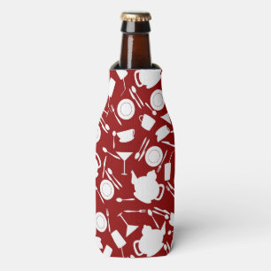 Kitchen Elements Pattern Bottle Cooler