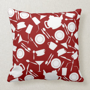 Kitchen Elements Pattern Cushion