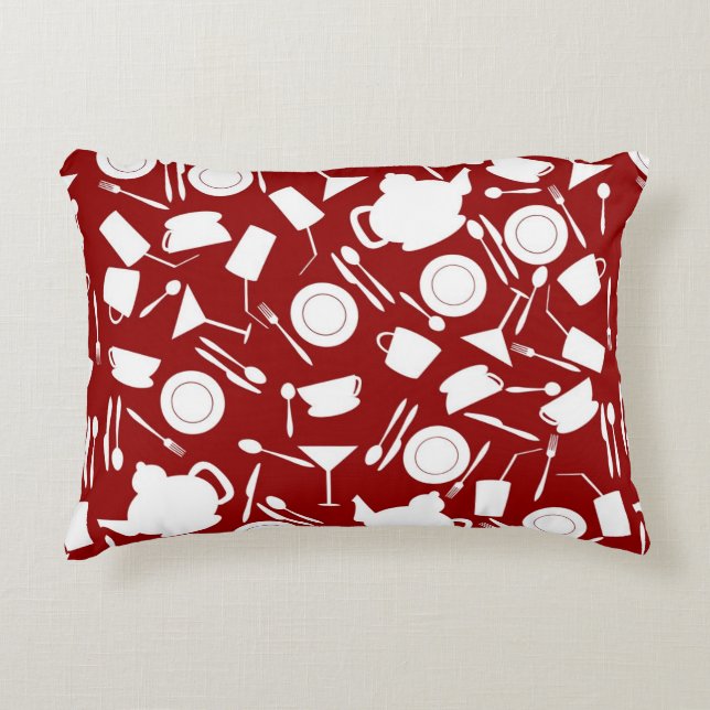 Kitchen Elements Pattern Decorative Cushion (Front)