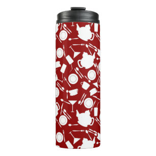 Kitchen Elements Pattern Thermal Tumbler