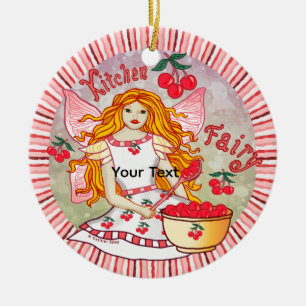 Kitchen Fairy Ceramic Ornament
